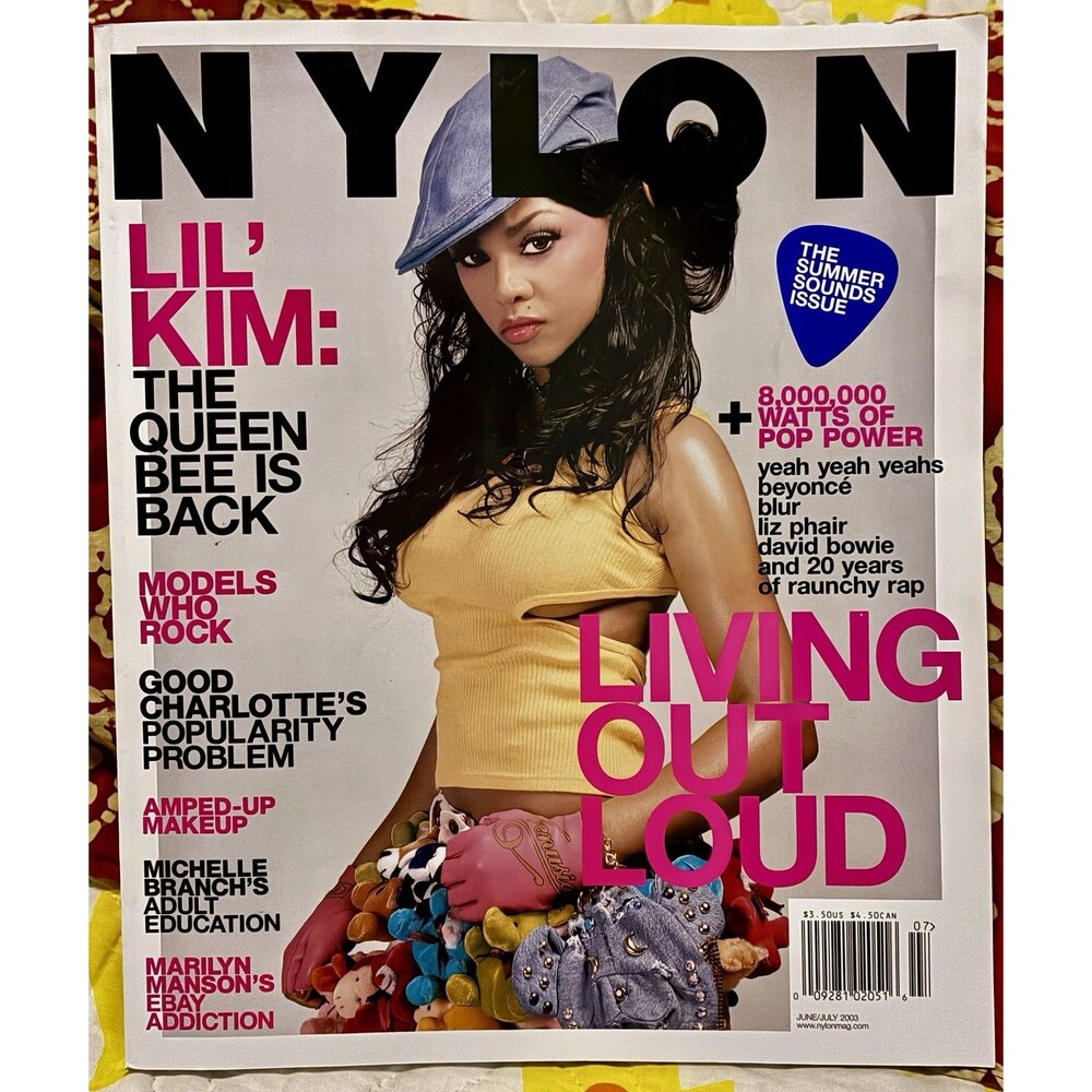 Lil’ Kim Rare vintage NYLON magazine June July 2003 Y2K Beyoncé Blur Bowie Rap